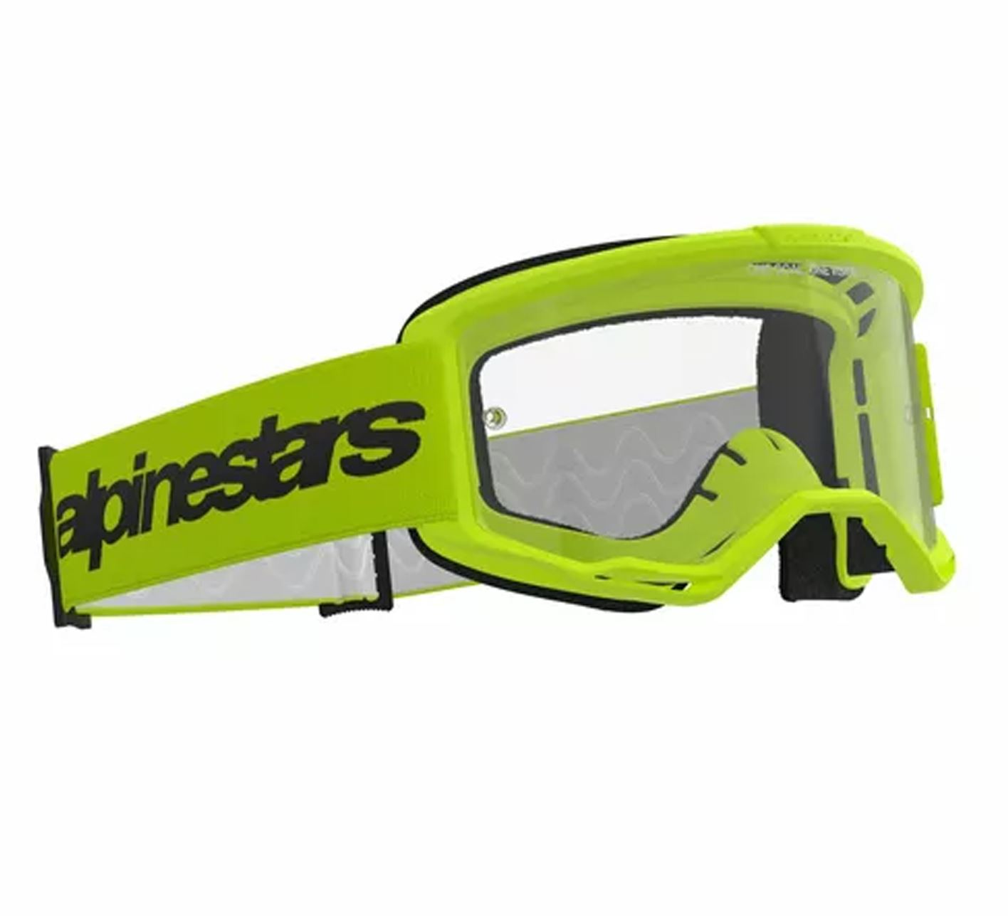 Alpinestars 2026 Goggles Vision 3 Wordmark Yellow Clear